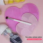 Tampon Nettoyeur de Pinceaux de Maquillage en Silicone | Surface Texturée à Gommage & Ventouse | Nettoyage en Profondeur