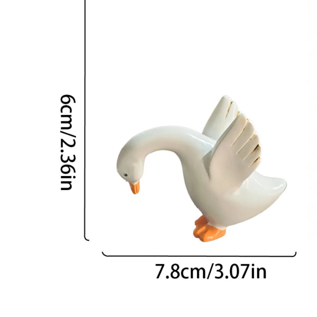 Figurine suspendue pour pot de fleurs, canard décoratif pour balcon ou patio