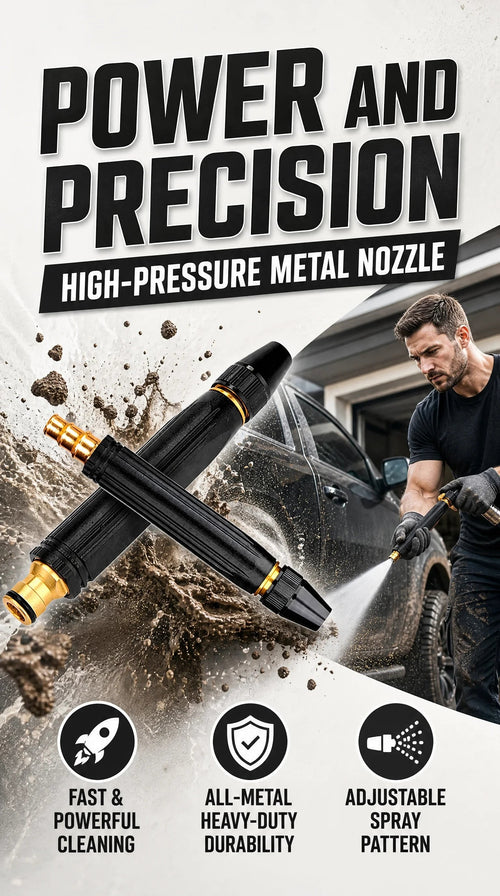 Buse haute pression PowerStreamPro – Lavage auto et jardin