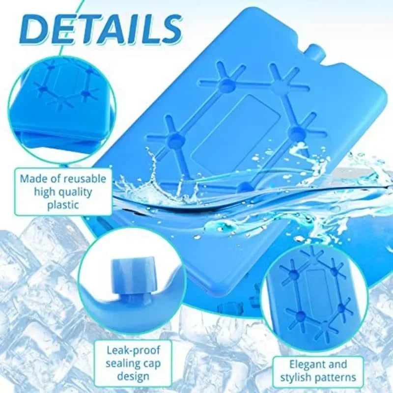 Glacière Lunchbox | Ultra-mince Refroidissement Rapide | Remplie d'Eau | Stockage Alimentaire Frais
