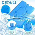 Glacière Lunchbox | Ultra-mince Refroidissement Rapide | Remplie d'Eau | Stockage Alimentaire Frais