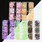 Set de strass pour nail art | Formes mixtes Aurora rose | Dos plat en verre 400 pcs | Manucure DIY
