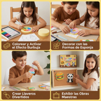 BubbleCraft - Kit de Peinture Artistique à Bulles pour Enfants