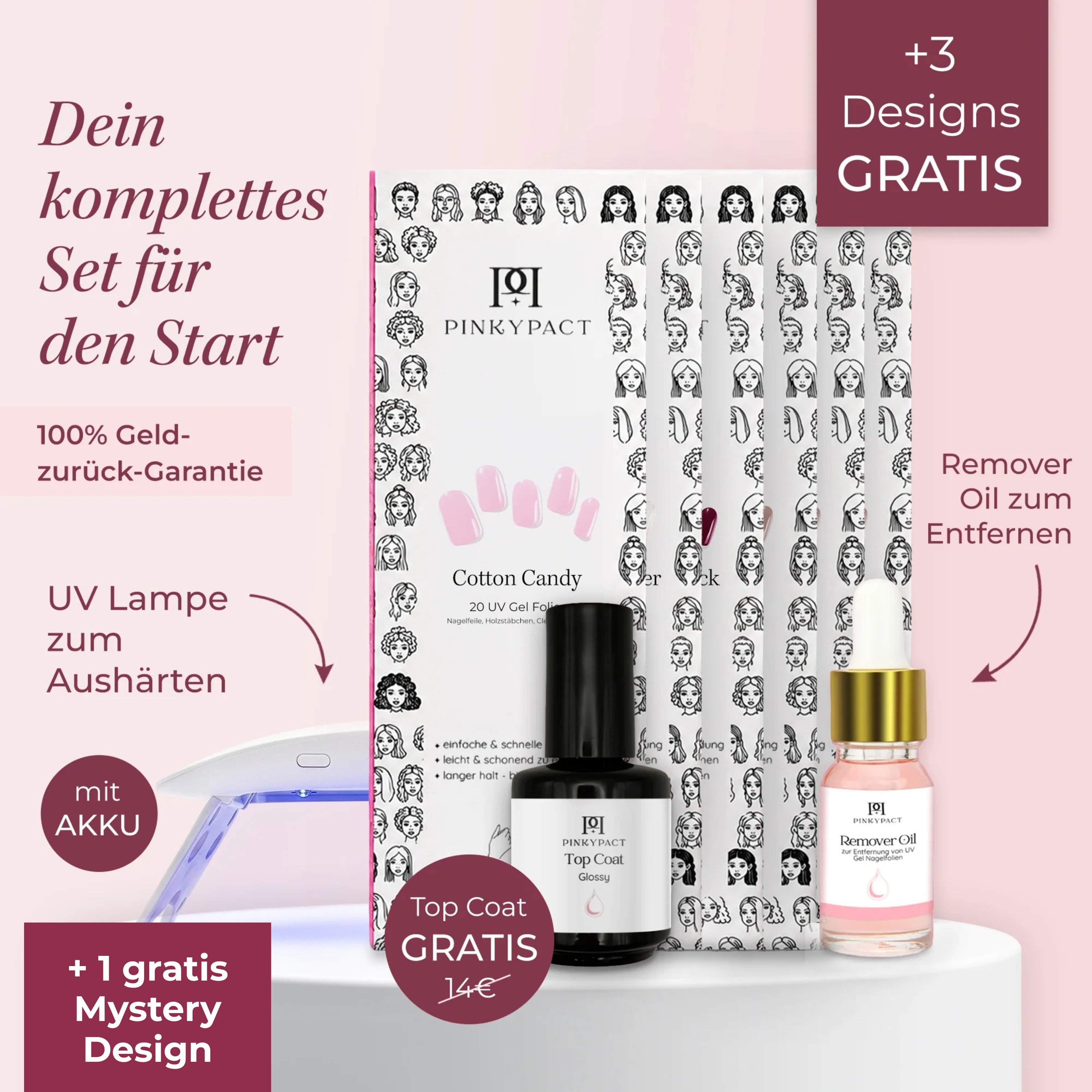 Kit manucure Lumévia présenté avec ses accessoires pour des ongles soignés