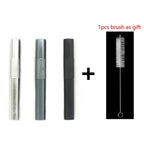 Pailles Réutilisables | Aluminium avec Brosse de Nettoyage | Pack Multiple, Couleurs Variées