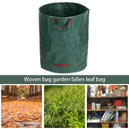 Sac à déchets de jardin | Design pliable et étanche | Capacité 200L | Réutilisable