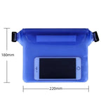 Sacoche de taille étanche | Pochette transparente à triple étanchéité | Grande capacité pour téléphone et objets de valeur