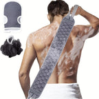 Ensemble Gommant pour le Corps | Nettoyage en Profondeur | Brosse pour le Dos, Gant de Bain et Luffa | Matériaux Naturels