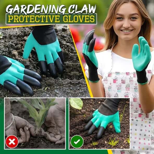 DigMaster™ - Gants de Jardinage avec Griffes Intégrées