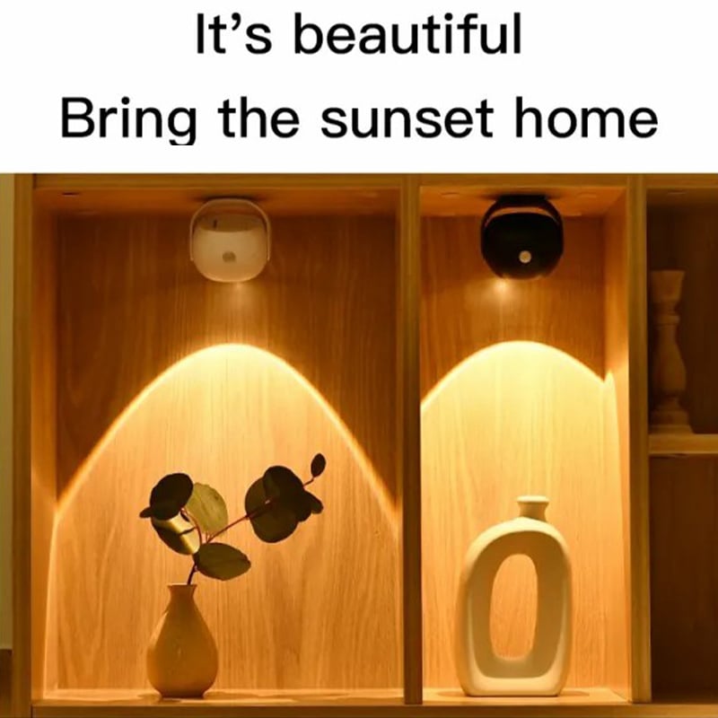 LumaGlow™ - Applique Murale LED Rechargeable Coucher de Soleil
