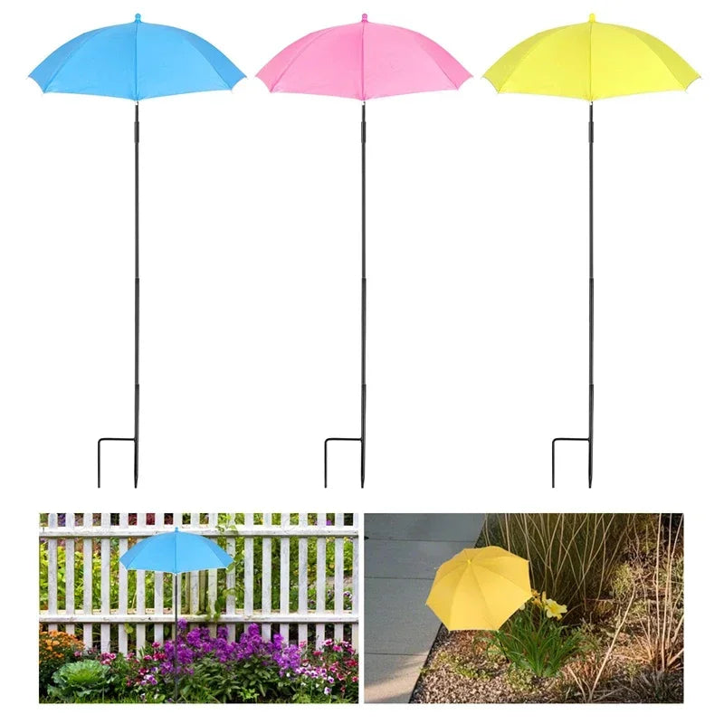Parasol pour Plantes | Hauteur Réglable | Couverture 60 cm, Polyester Anti-UV | Résistant aux Intempéries