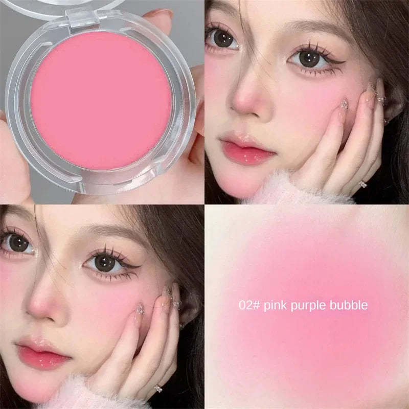 Fard à joues poudre | Couleur naturelle mate pour les joues | Résistant à l'eau et longue tenue