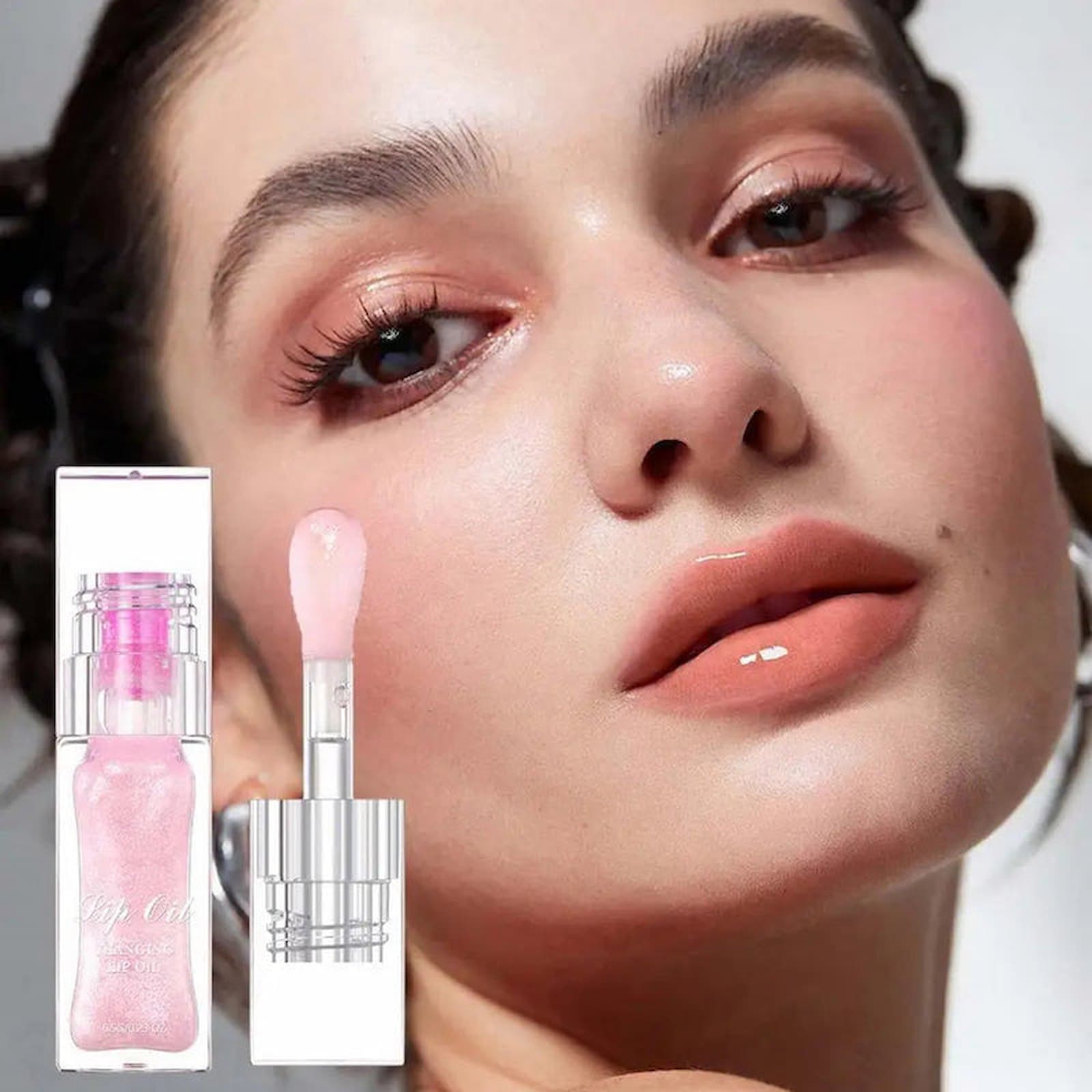Huile à lèvres pour femmes | Teinte adaptative changeant de couleur | Vitamine E & miel | Soin hydratant
