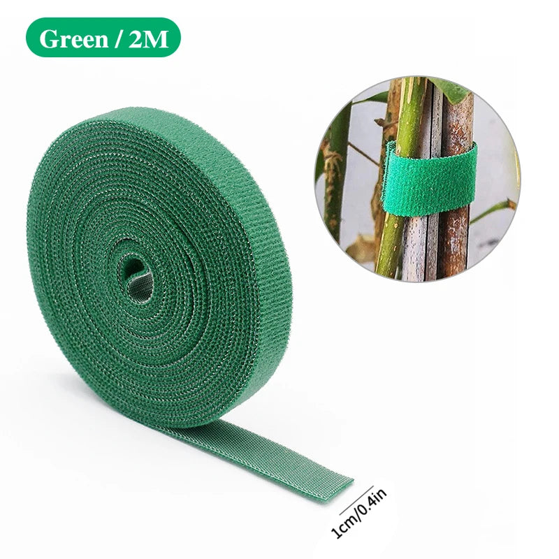 Attaches pour Plantes de Jardin | Nylon Auto-agrippant | Lot de 3 | Support Doux pour Plantes
