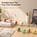 Ventilateur de Cou Portable | Double Turbo 5 Vitesses | Bandeau en Silicone Flexible | Rechargeable USB-C