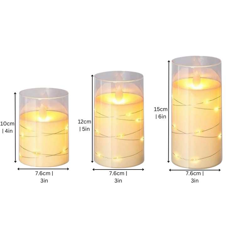 LumiCandle™ - Bougies LED Sans Flamme Télécommandées Réalistes