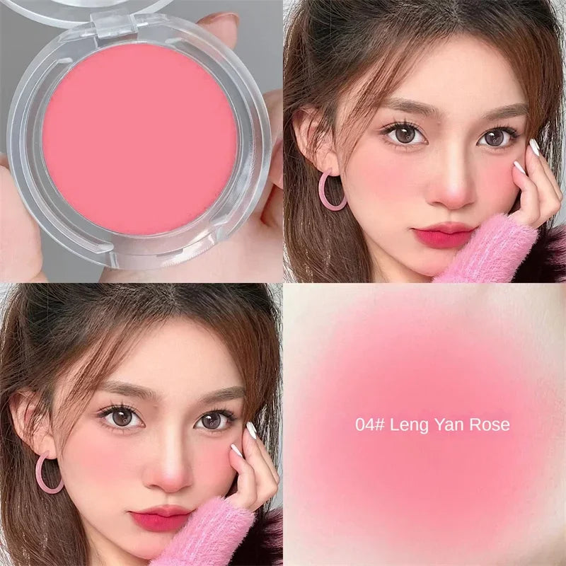 Fard à joues poudre | Couleur naturelle mate pour les joues | Résistant à l'eau et longue tenue