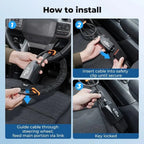 SecureGuard™ - Verrou de Volant Acier Haute Résistance Anti-Vol