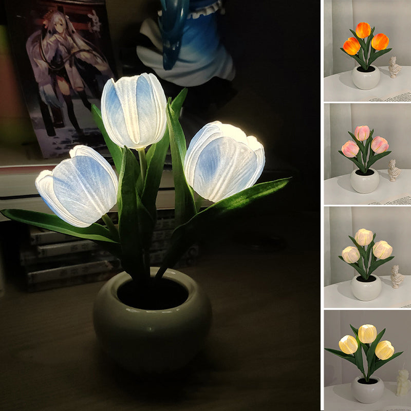 Lampe de table fleurie LumaBloom – Lumière chaude