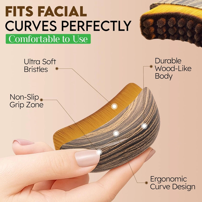 ContourGlow - Brosse Sculptante pour Mâchoire et Anti-Poches