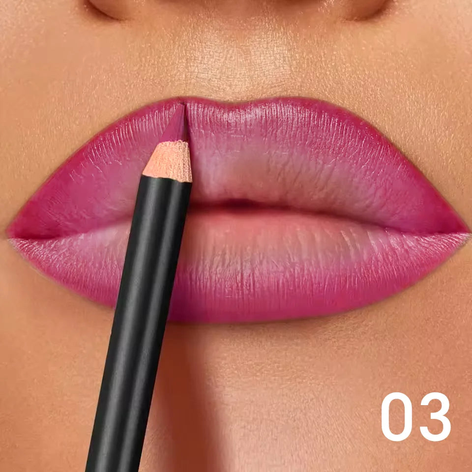 Contour des lèvres | Mat waterproof, Formule longue tenue | Précision crémeuse, Sans transfert | 6 teintes