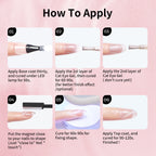 Set de vernis gel pour ongles œil de chat | Effet magnétique perle aurore boréale | Lot de 6 | Tenue longue durée