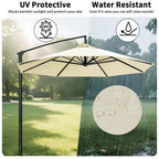 Toile de parasol de remplacement | Design ventilé et imperméable | Polyester