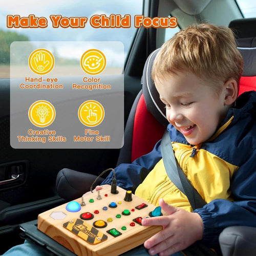 Busy board éducatif BrightBud – Jeu sécurisé