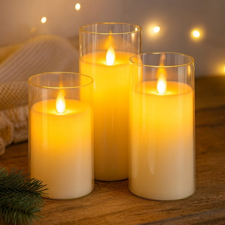 LumiCandle™ - Bougies LED Sans Flamme Télécommandées Réalistes