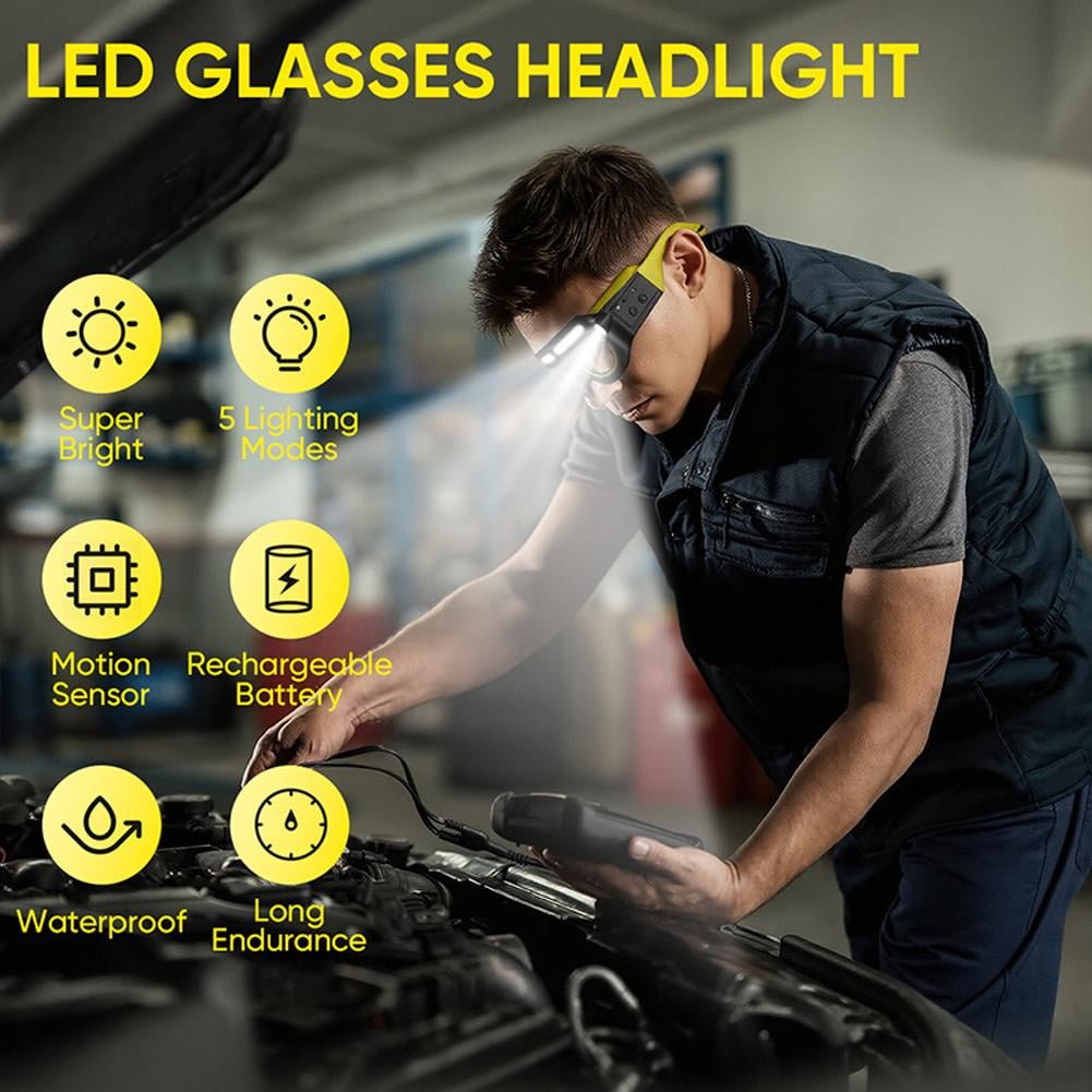 Lunettes à LED LumiGlide – Éclairage mains libres