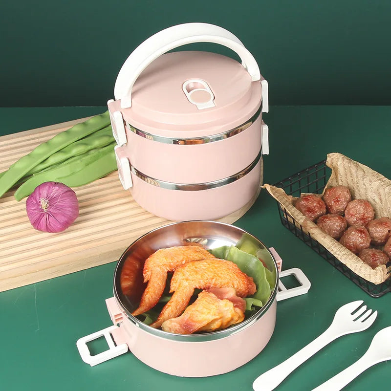 Lunch box en acier inoxydable Novalyx fermée vue de face