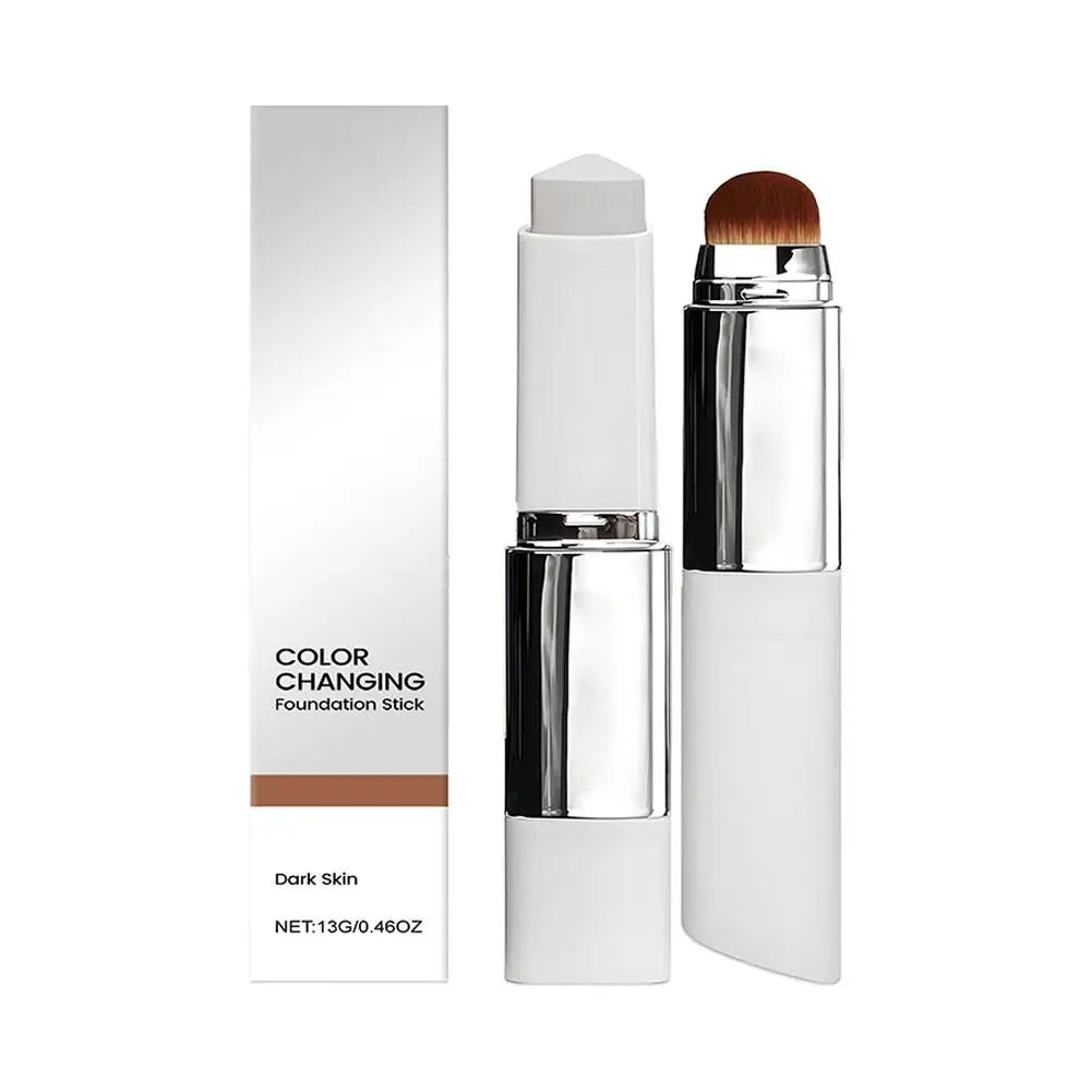 Fond de Teint Stick Adaptatif Couleur | Teinte Universelle | Double Embout avec Pinceau | Formule Hydratante