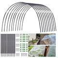 Kit de tunnel de jardin | Arceaux flexibles en fibre de verre | Connecteurs galvanisés | Résistant aux intempéries et réutilisable