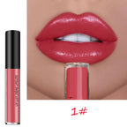 LumiLuxe - Gloss à Lèvres Imperméable 12 Teintes Métalliques