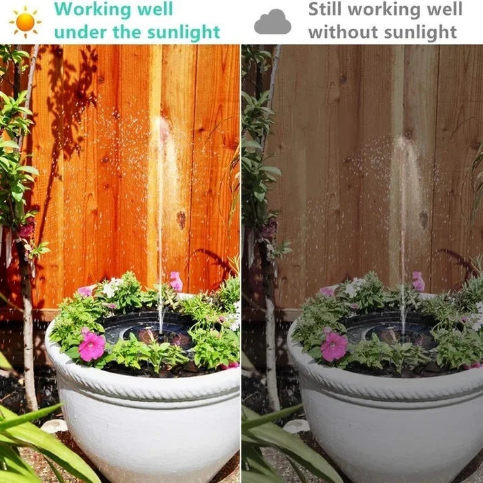 SunLuxe - Fontaine Solaire Autonome pour Jardin et Bassin