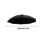 Chapeau parapluie mains libres | Design pliable | Sangle de menton ajustable et structure en acier | Compact et portable