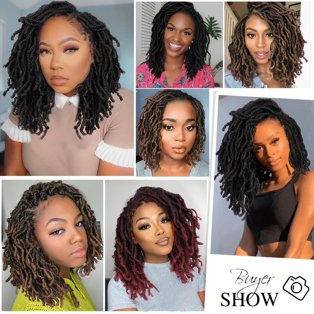 Extensions de cheveux Faux Locs | Style Crochet Résistant à la Chaleur | Fibre Synthétique Douce de 24 pouces