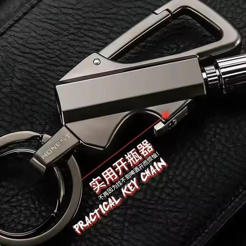 IgniteKey™ - Porte-Clés Briquet Décapsuleur Multifonction Compact