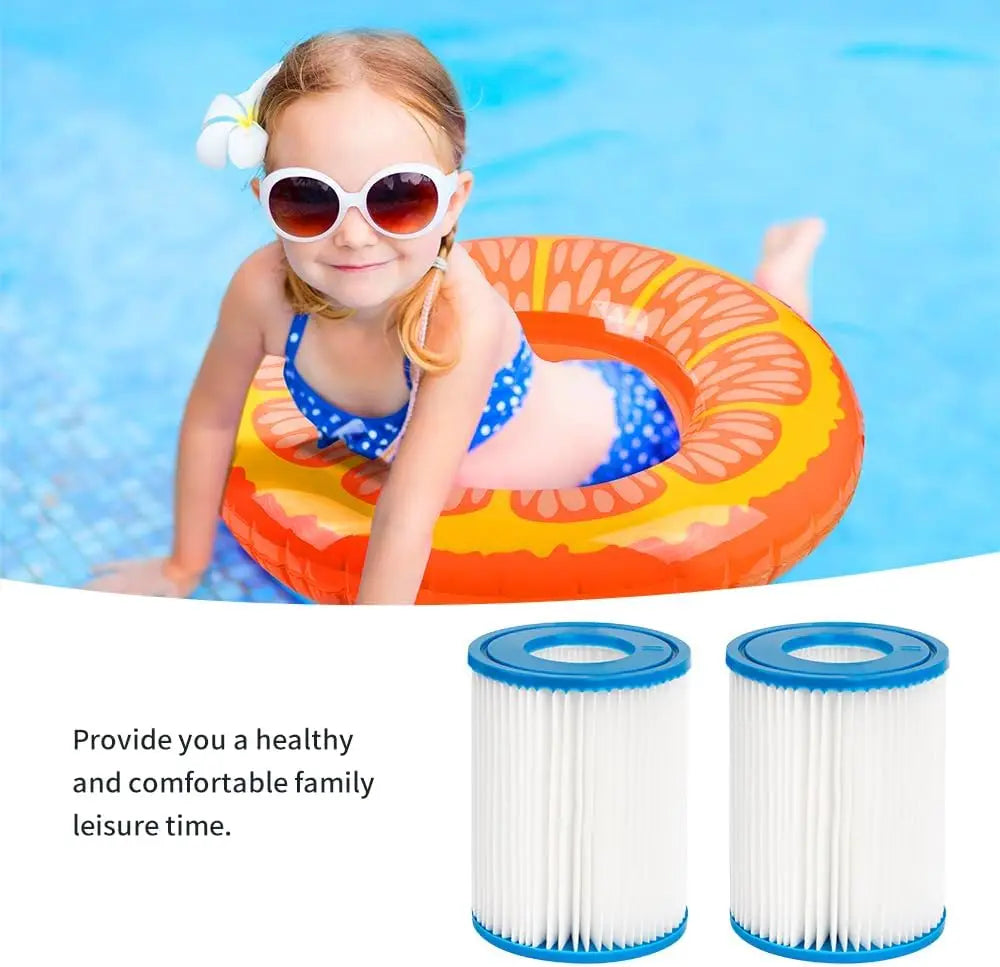 Cartouche de Filtre pour Spa et Piscine | Haute Circulation avec Blocage de Saleté | Compatible Type II | Longue Durée de Vie