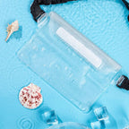 Sacoche de taille étanche | Pochette transparente à triple étanchéité | Grande capacité pour téléphone et objets de valeur