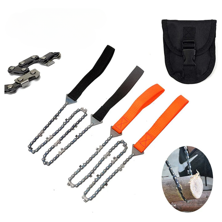 WoodSlice™ - Scie à chaîne de poche portable pour la coupe en extérieur