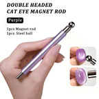 Kit Aimant Ongles Œil de Chat | Aimant Double Tête & Perles Magnétiques | Acier Inoxydable | Précision Salon