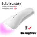 Lampe à ongles LED UV portable | Rechargeable USB et sans fil | Séchage rapide et couvrance uniforme | Taille compacte de voyage