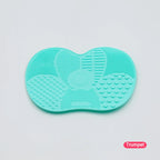 Tampon Nettoyeur de Pinceaux de Maquillage en Silicone | Surface Texturée à Gommage & Ventouse | Nettoyage en Profondeur