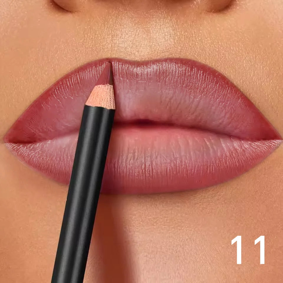 Contour des lèvres | Mat waterproof, Formule longue tenue | Précision crémeuse, Sans transfert | 6 teintes