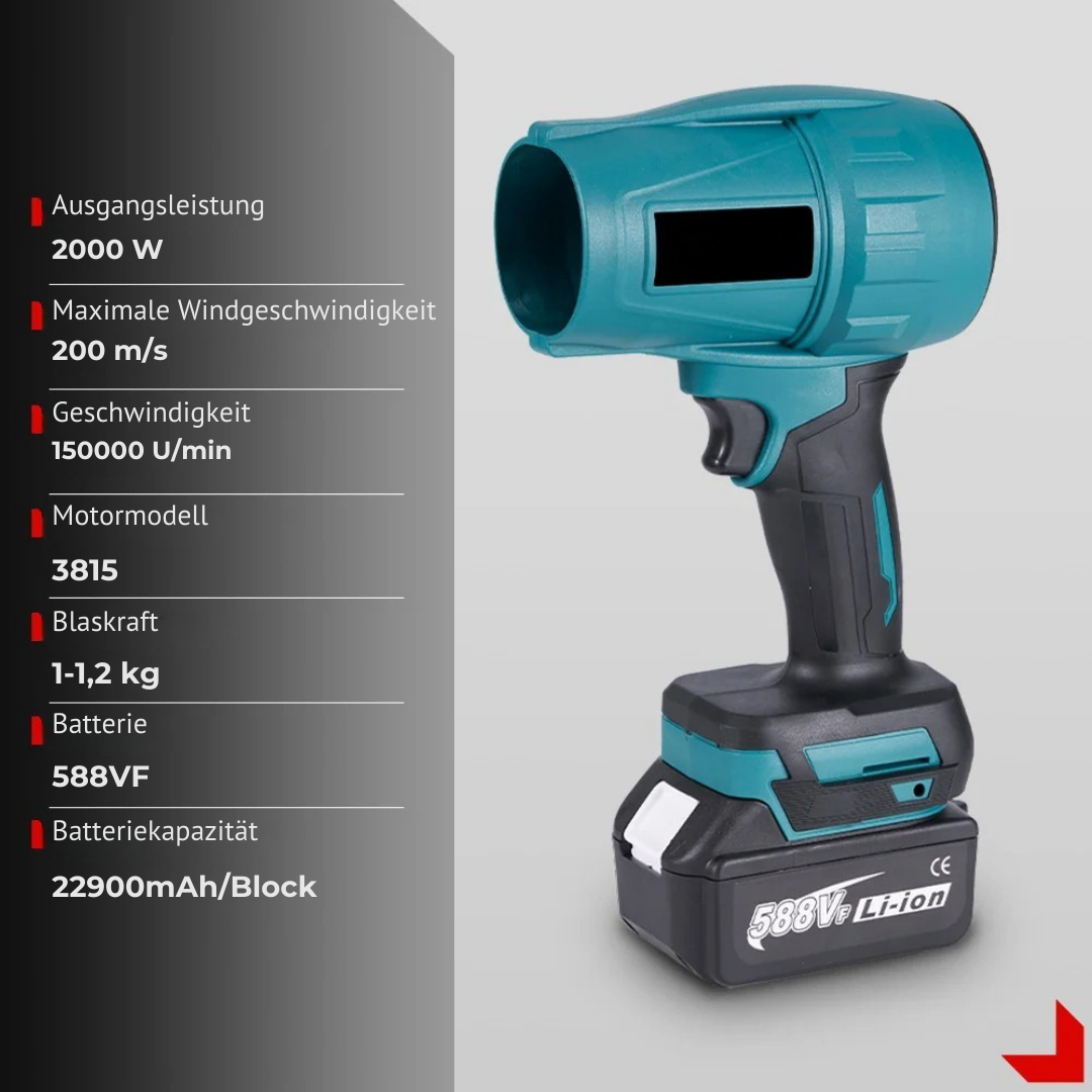 TurboBlast™ — Soufflerie super puissante (fabriquée en Allemagne)