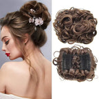 VolumeVibe - Chignon Pré-Coiffé Volumeux avec Peigne Intégré