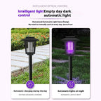 Piège à moustiques solaire | LED violette et blanche double | Autonomie de 8 à 10 heures | Jardin et terrasse