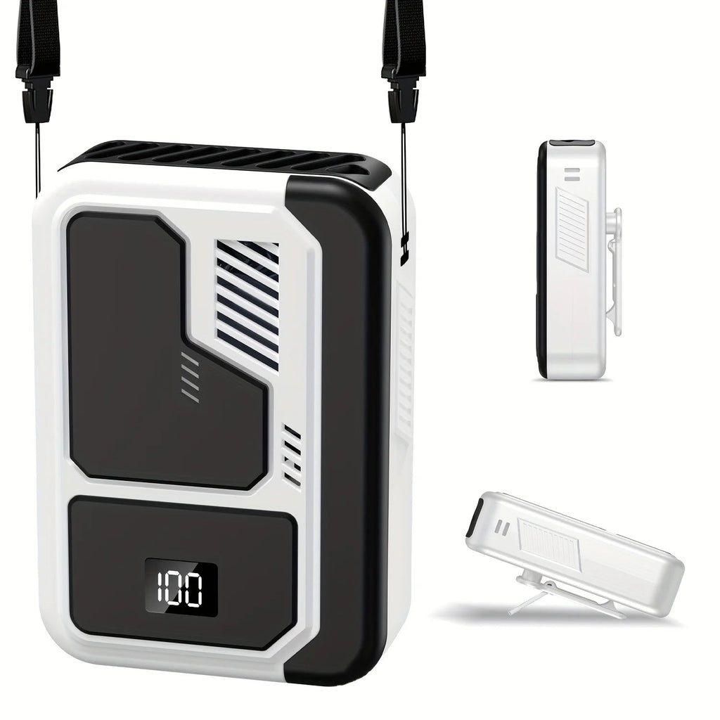 Ventilateur Personnel Portable | Ventilateur 3 en 1 Cou, Taille & Bureau | Rechargeable par USB & Longue Autonomie