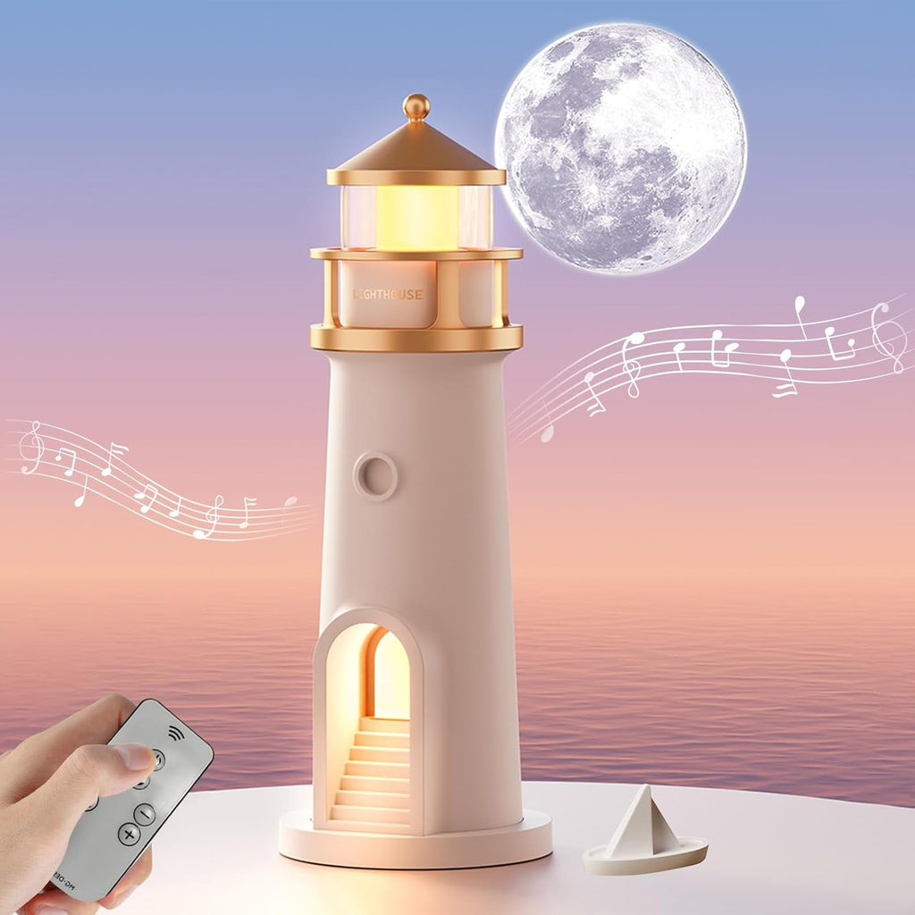 LunaGlow - Détente instantanée et amélioration du sommeil avec une lumière lunaire apaisante